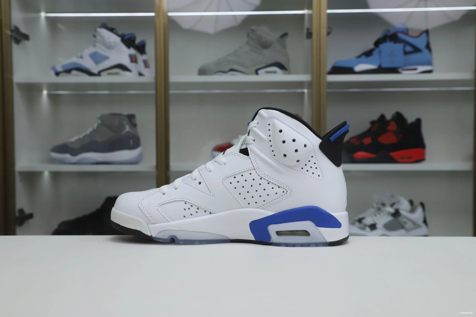 JORDAN RETRO 6 SPORT BLUE AIR 0813
